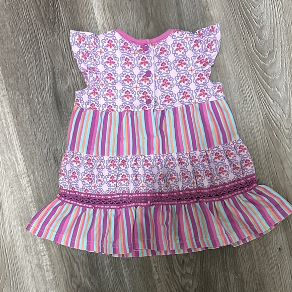 Colorful Striped and Patterned Dress - Picture 4 of 4